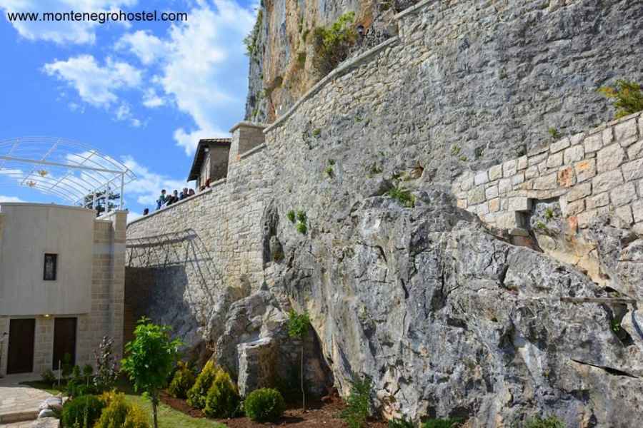 The walls of the Ostrog monastery