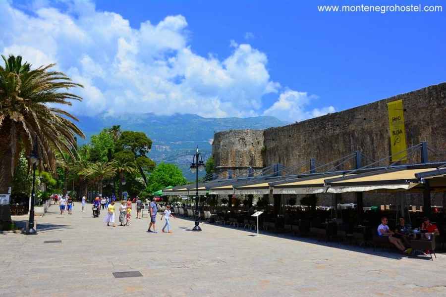 The city walls of Budva