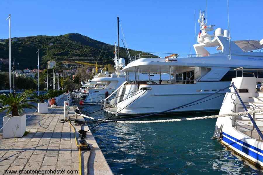 The marina in Budva