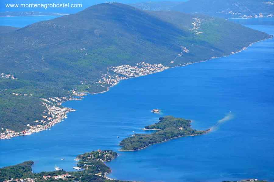 Tivat Bay panorama from the cable car
