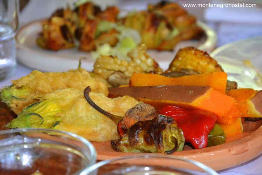 grilled organic vegetables