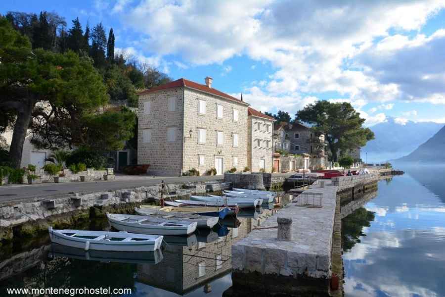 The marina Bronza in Perast