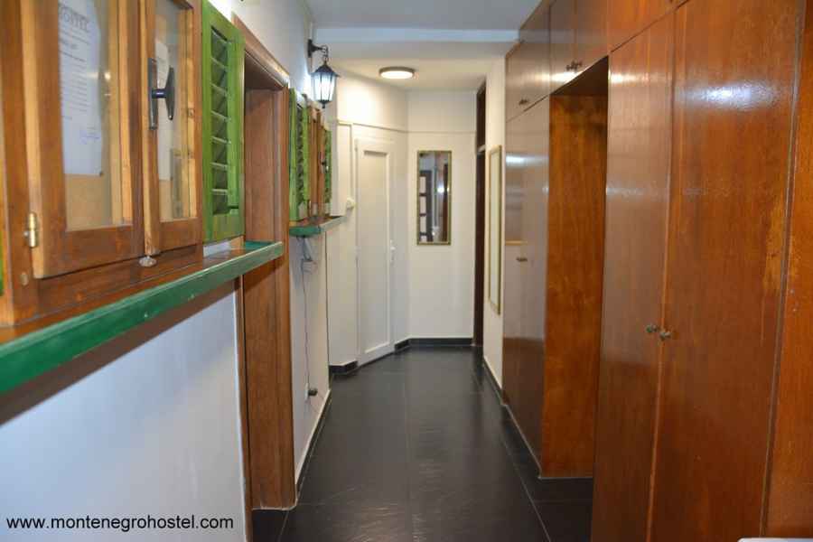 hallway in the hostel