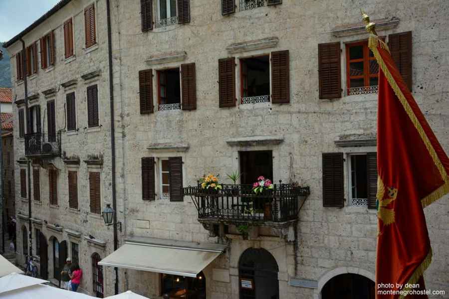 Hostel building with 6-bed dorms