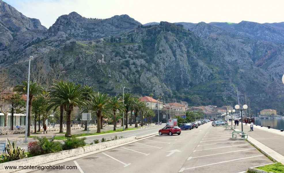 The main parking is next to the old town
