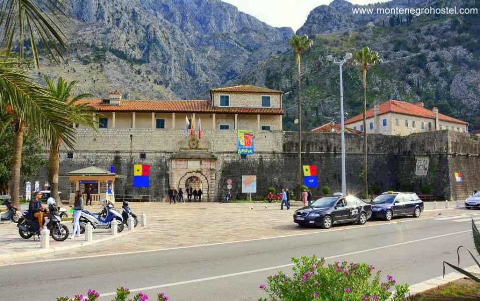 View of the Sea Gate from the Port of Kotor