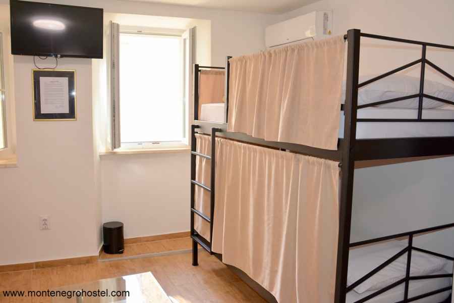 8-bed dorm room