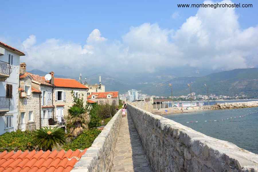 The city walls of Budva