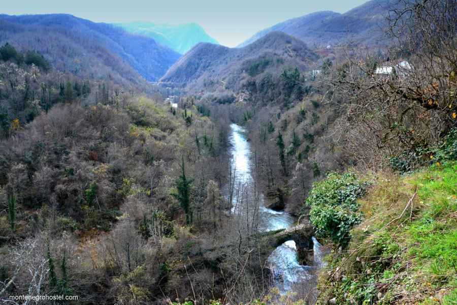 m River Moraca next to Monastery Moraca