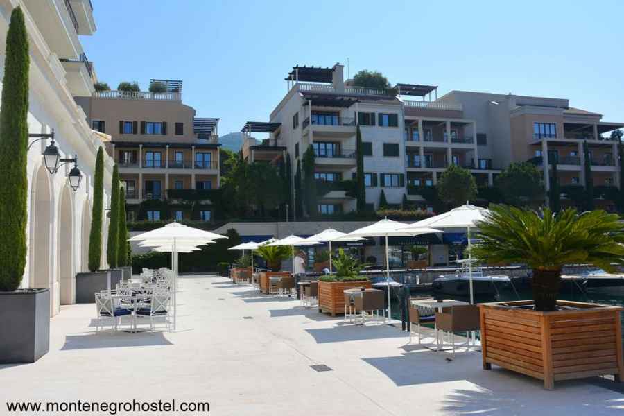 residential buildings in Porto Montenegro
