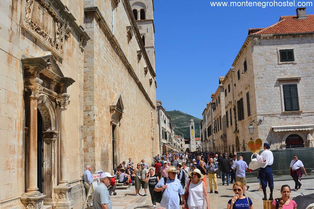 m Stradun in Dubrovnik