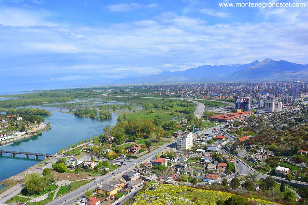 m Shkoder view of city and River Buna from Rozafa Castle 001